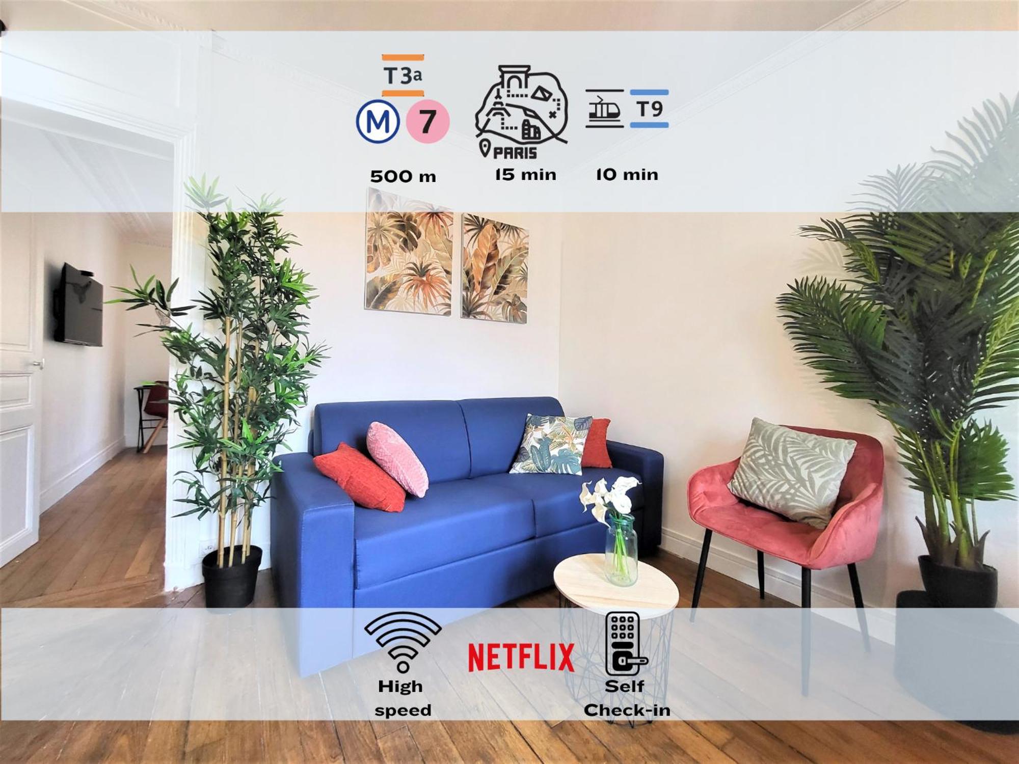 L'Oasis - Charmant Appartement Metro Porte D'Italie Le Kremlin-Bicêtre Dış mekan fotoğraf